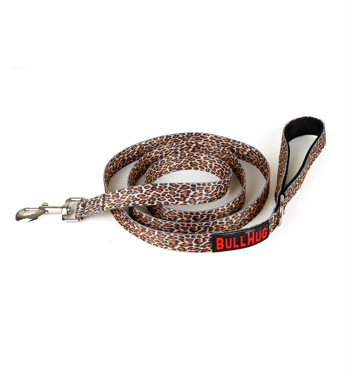 Leopard BullHug Dog Harness & Leash Combo