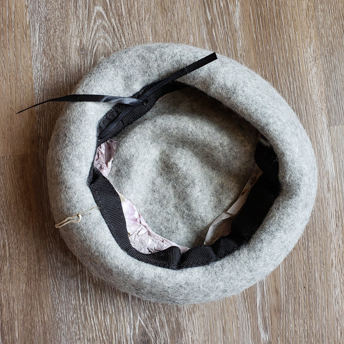 Light Grey Cat Ear Beret