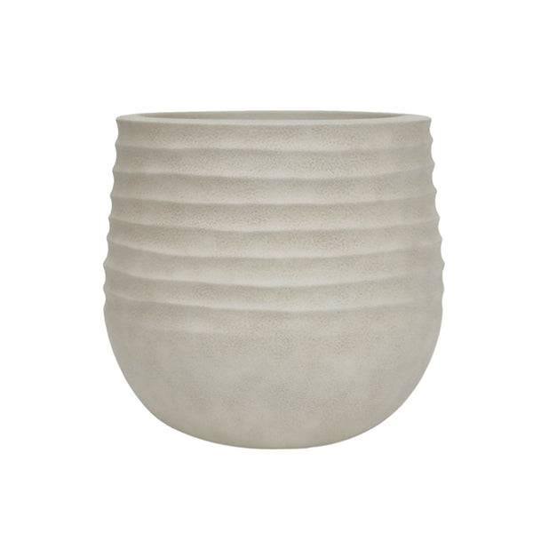 Lightweight Mariella Planter - Cream - 12-inch - Hicks Nurseries