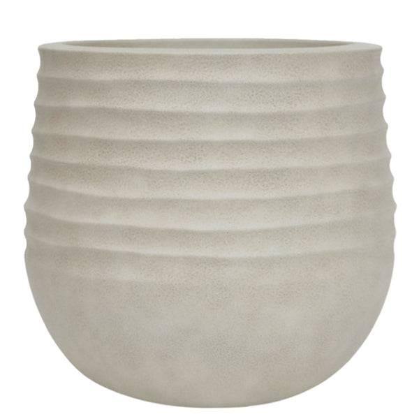 Lightweight Mariella Planter - Cream - 21-inch - Hicks Nurseries