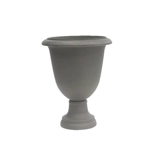 Lightweight Milano Urn - Grey - 16-inch - Hicks Nurseries