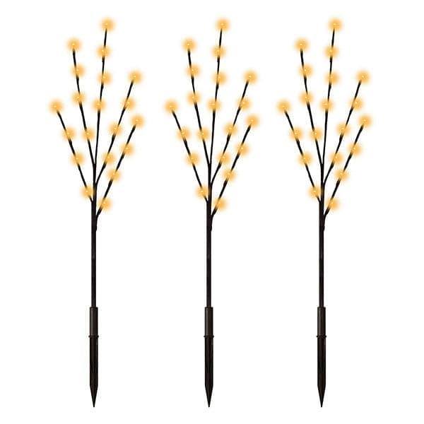 Lit Branch - 30" - Warm White - Brown Stem - Hicks Nurseries