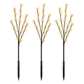 Lit Branch - 30" - Warm White - Brown Stem - Hicks Nurseries