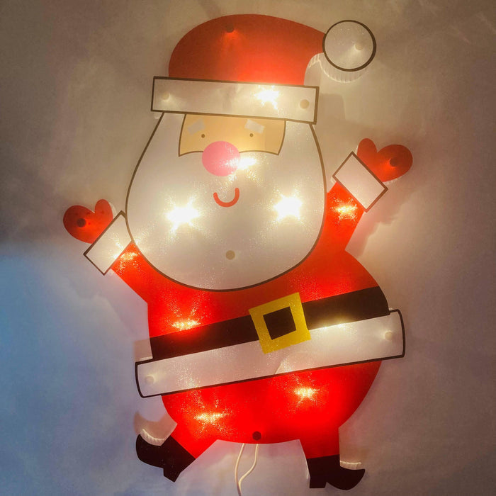 Lit Window Decor - Santa - Hicks Nurseries