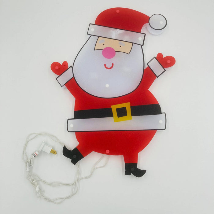 Lit Window Decor - Santa - Hicks Nurseries