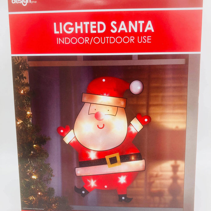 Lit Window Decor - Santa - Hicks Nurseries