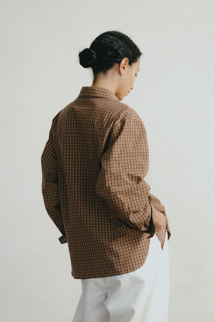Marcie Shirt, Japanese Organic Cotton, Acid Plaid