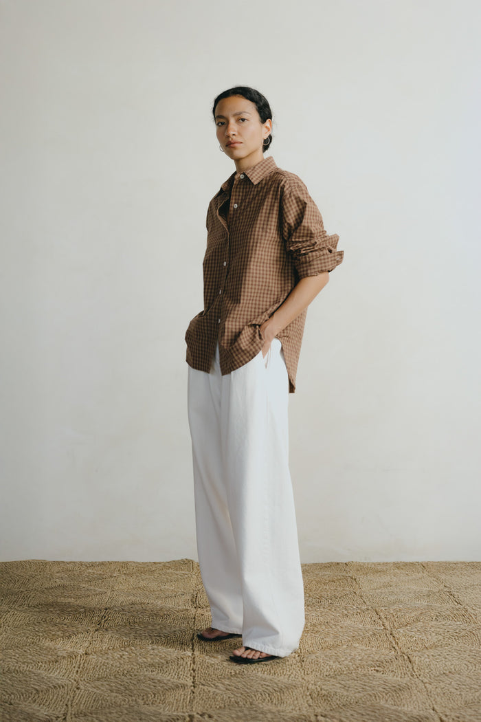 Marcie Shirt, Japanese Organic Cotton, Acid Plaid