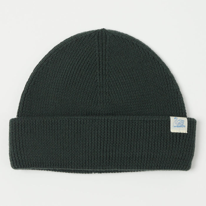 Merz b. Schwanen Classic Wool Beanie - Army