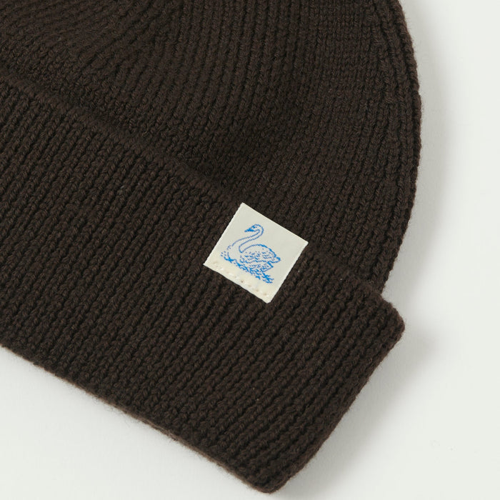 Merz b. Schwanen Classic Wool Beanie - Coffee