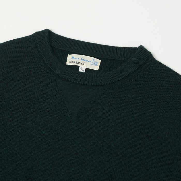 Merz b. Schwanen Extra Fine Merino Wool Pullover - Dark Teal
