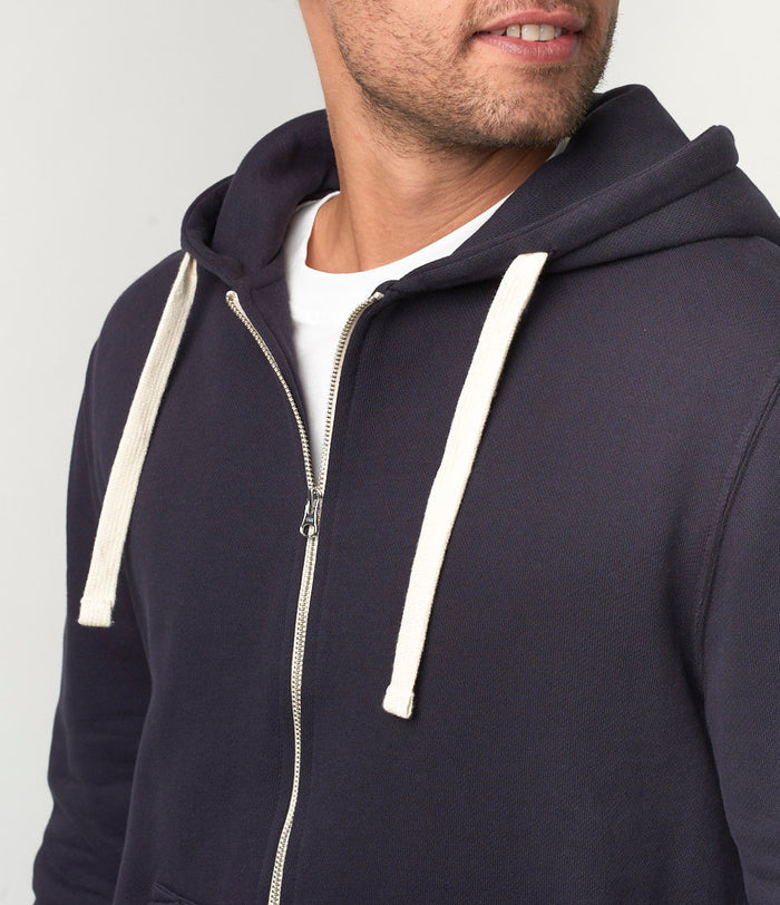 Merz b. Schwanen Full Zip Hoodie - Charcoal