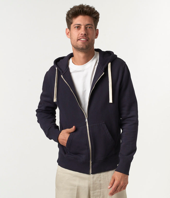 Merz b. Schwanen Full Zip Hoodie - Charcoal