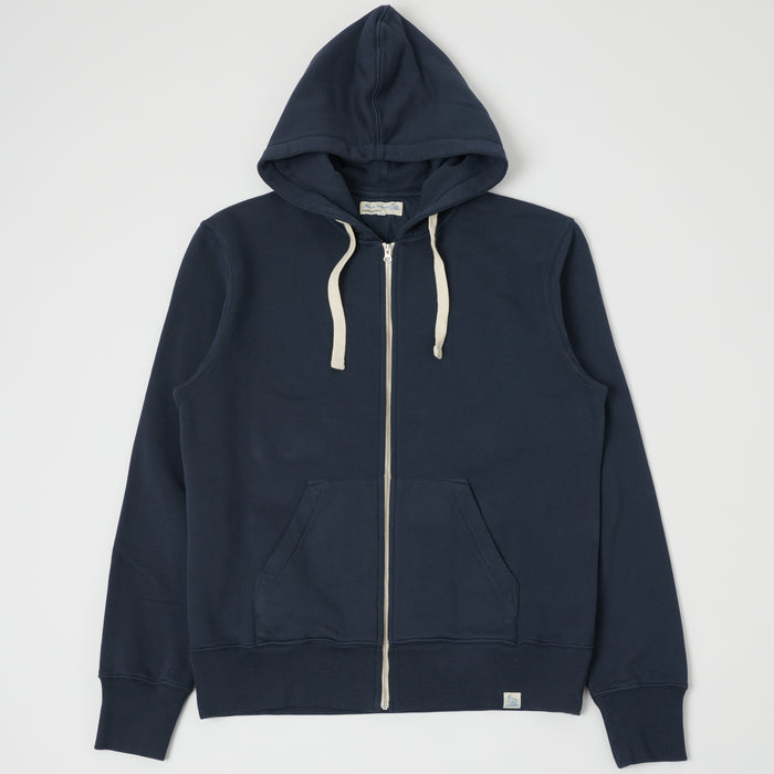 Merz b. Schwanen Full Zip Hoodie - Denim Blue
