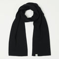 Merz b. Schwanen Long Merino Scarf - Deep Black