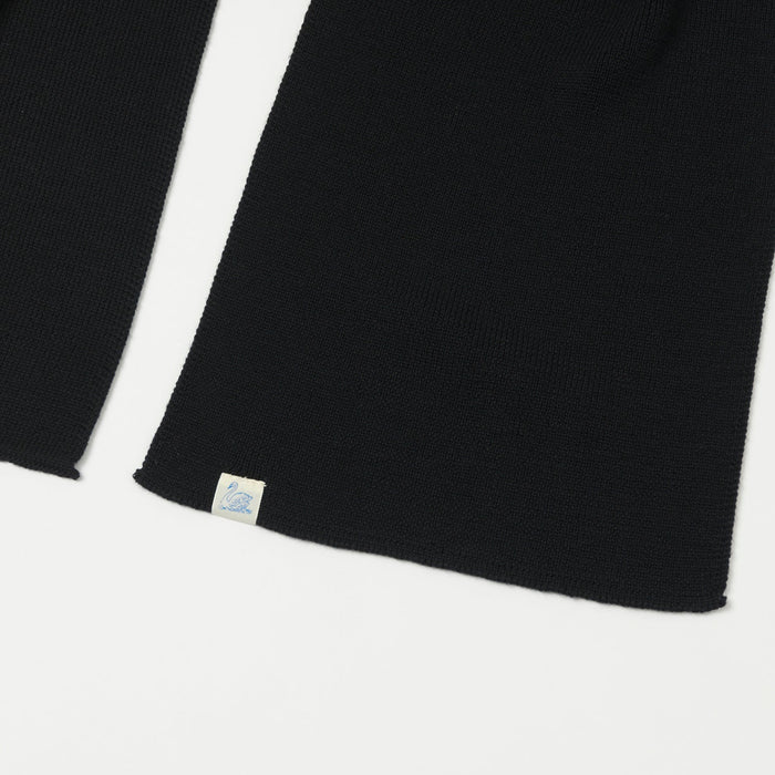 Merz b. Schwanen Long Merino Scarf - Deep Black