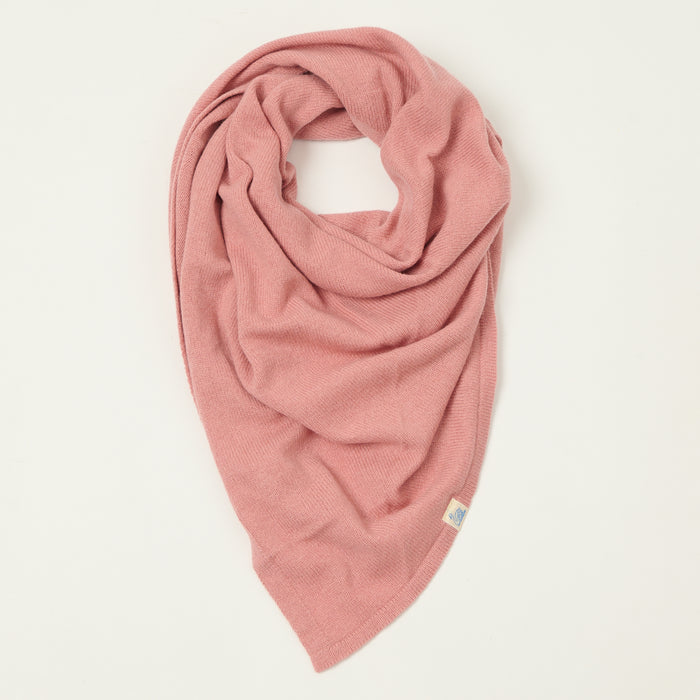 Merz b. Schwanen Merino/Cashmere/Silk Triangle Scarf - Rosewood