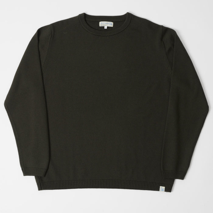 Merz b. Schwanen Oversized Merino Pullover - Army