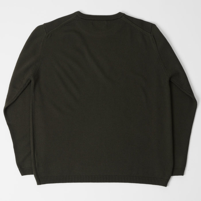 Merz b. Schwanen Oversized Merino Pullover - Army