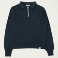 Merz b. Schwanen Quarter Zip Sweatshirt - Denim Blue