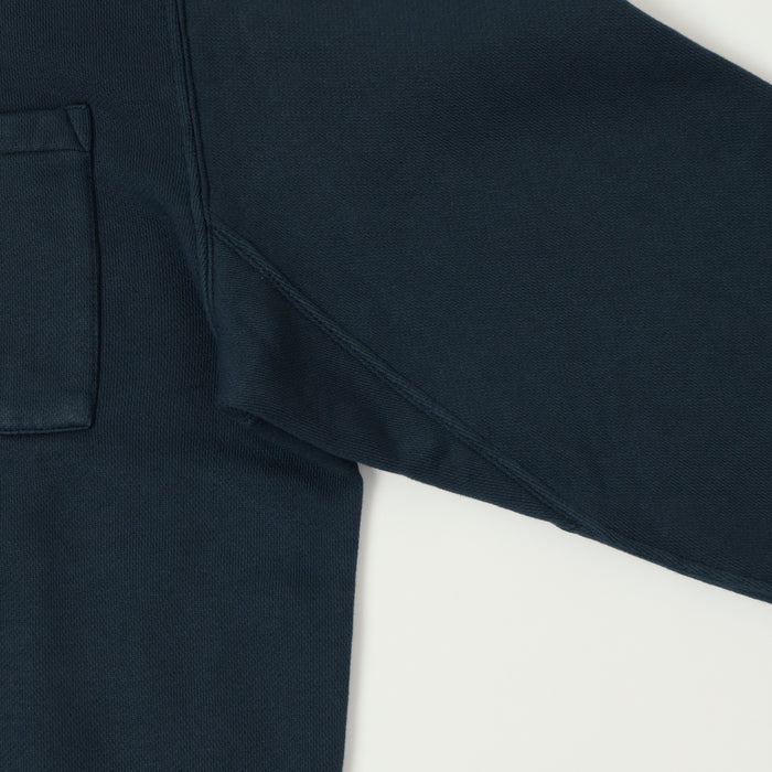 Merz b. Schwanen Quarter Zip Sweatshirt - Denim Blue