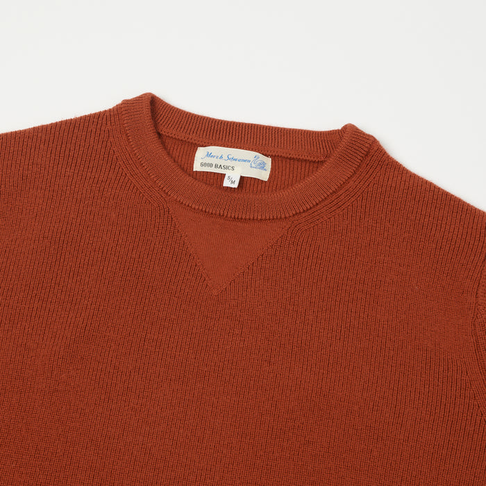 Merz b. Schwanen Ribbed Merino Wool Pullover - Clay