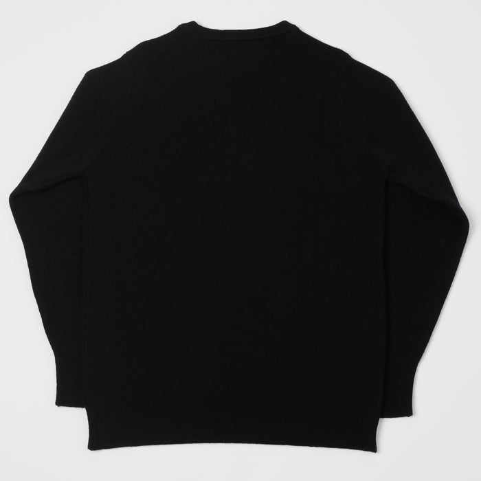 Merz b. Schwanen Ribbed Merino Wool Pullover - Deep Black