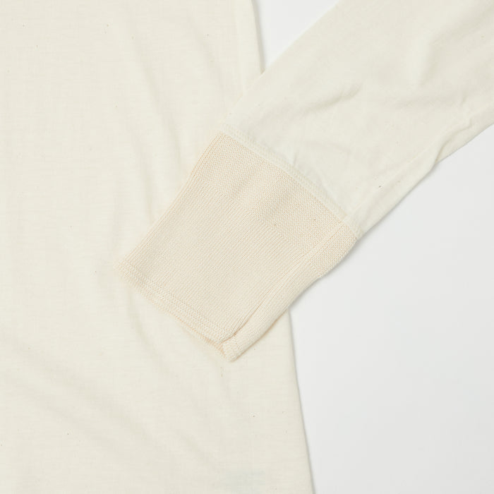 Merz b. Schwanen 'The Originals' 102 Lightweight Long Sleeve Henley - Nature