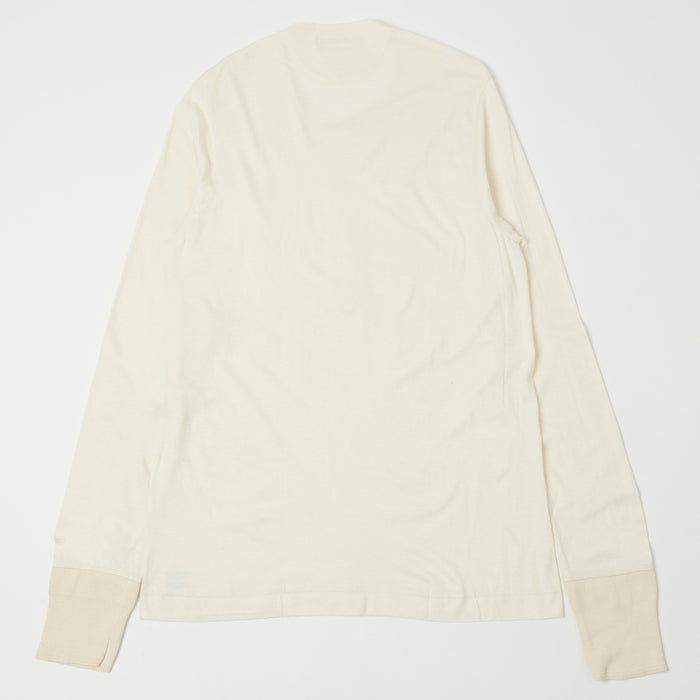 Merz b. Schwanen 'The Originals' 102 Lightweight Long Sleeve Henley - Nature