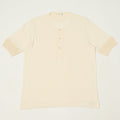 Merz b. Schwanen 'The Originals' 103 Lightweight Short Sleeve Henley - Nature