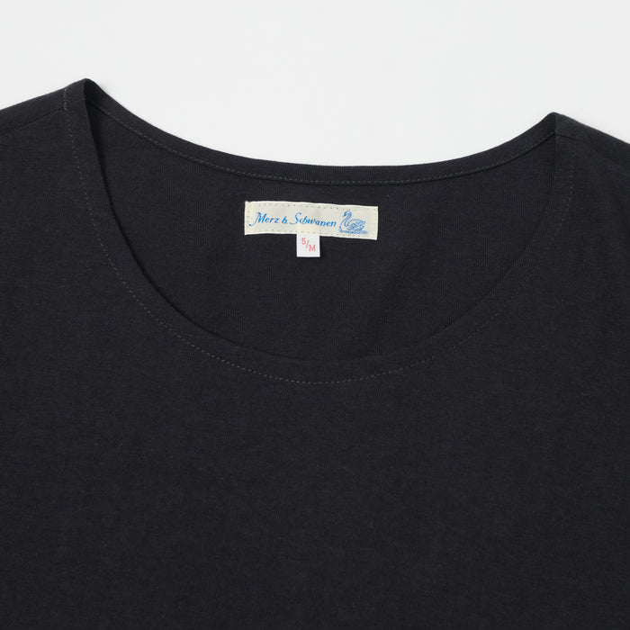 Merz b. Schwanen 'The Originals' 114 Lightweight 1920s T-Shirt  - Charcoal