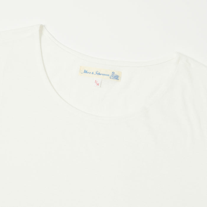 Merz b. Schwanen 'The Originals' 114 Lightweight 1920s T-Shirt - White