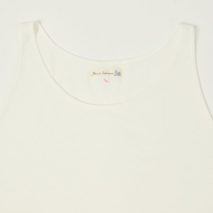 Merz b. Schwanen 'The Originals' 136 Lightweight Tank Top - White
