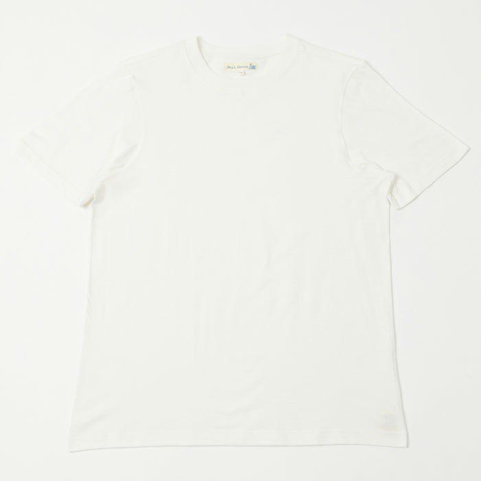 Merz b. Schwanen 'The Originals' 1940s Relaxed Lightweight T-Shirt - White