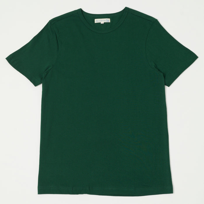 Merz b. Schwanen 'The Originals' 1950s Classic Lightweight T-Shirt - Classic Green