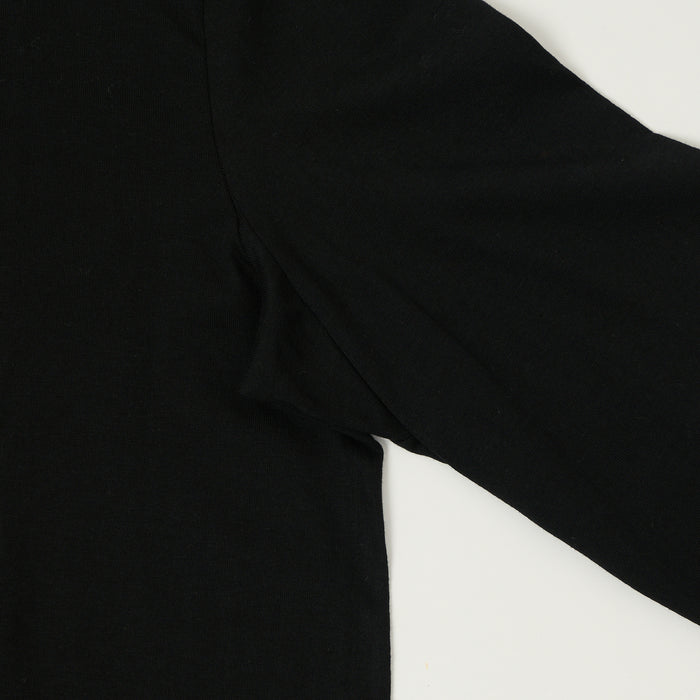 Merz b. Schwanen 'The Originals' 1950sLS Lightweight Long Sleeve T-Shirt - Deep Black