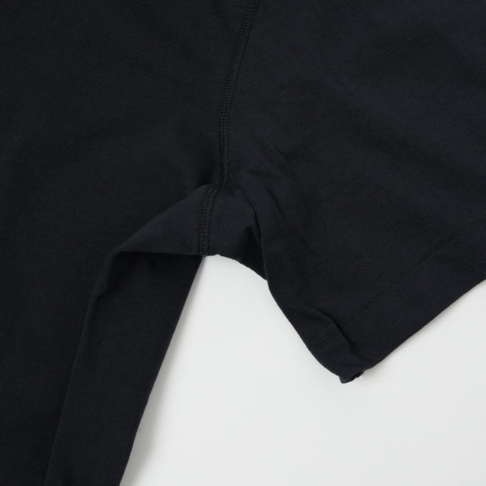 Merz b. Schwanen 'The Originals' 204SL Short Sleeve Henley - Charcoal