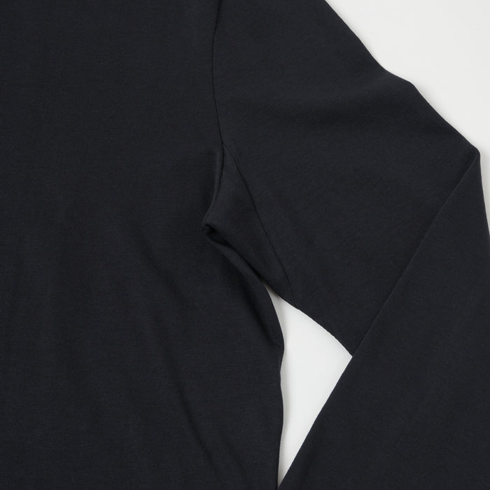 Merz b. Schwanen 'The Originals' 206 Long Sleeve Henley - Charcoal
