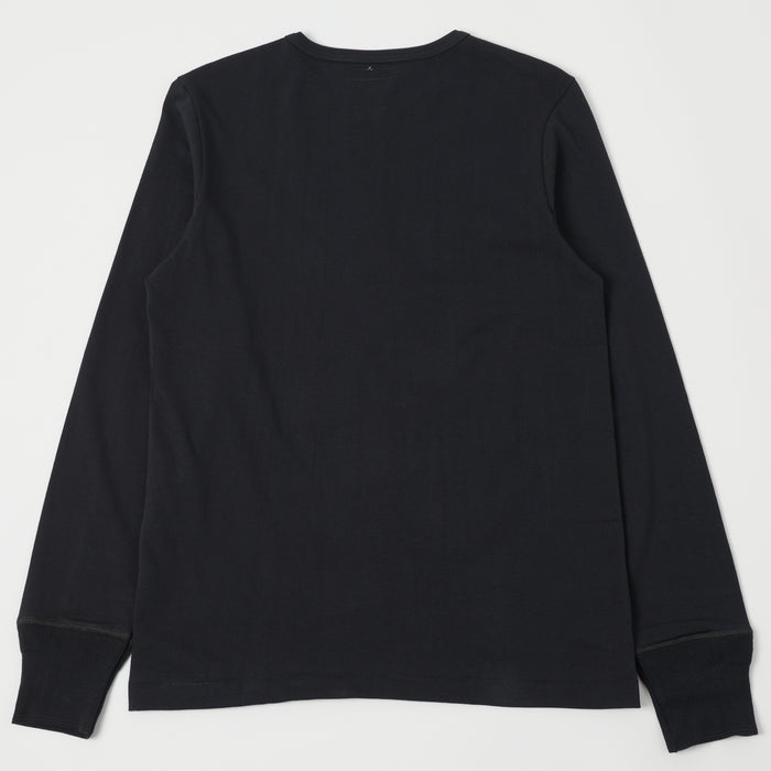 Merz b. Schwanen 'The Originals' 206 Long Sleeve Henley - Charcoal