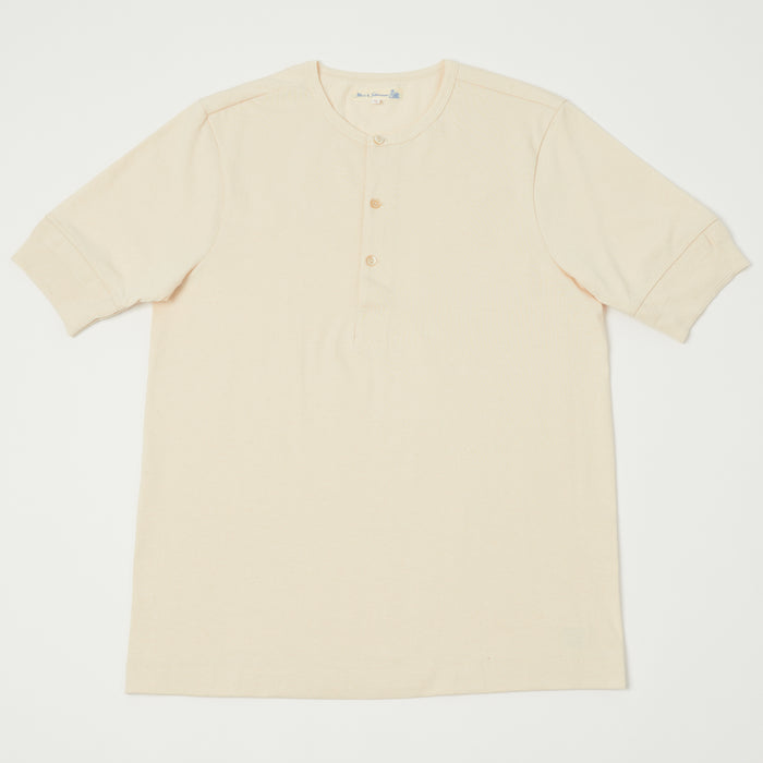 Merz b. Schwanen 'The Originals' 207 Short Sleeve Henley - Nature