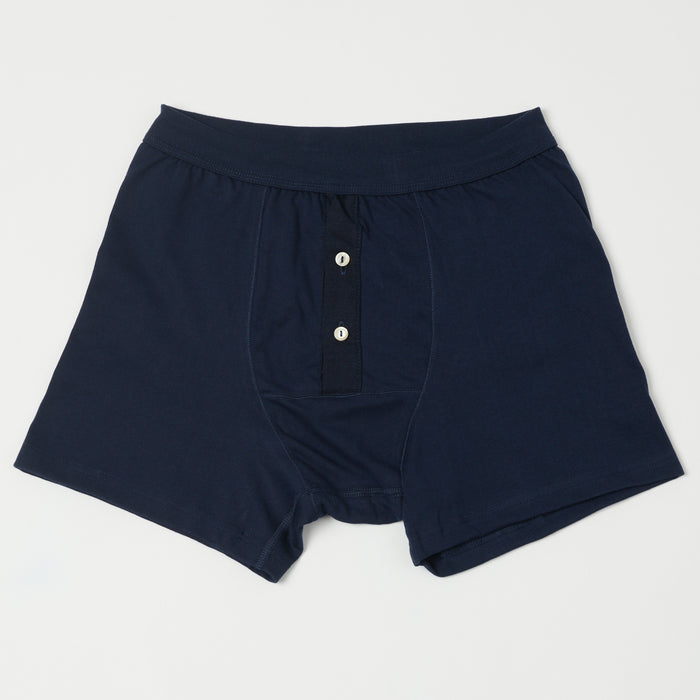 Merz b. Schwanen 'The Originals' 255 Button Fly Boxer Brief - Ink Blue