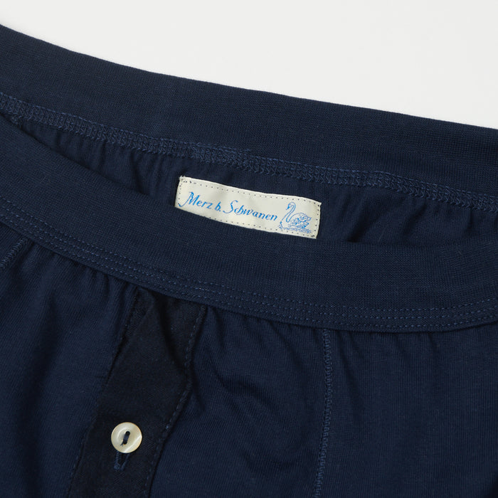Merz b. Schwanen 'The Originals' 255 Button Fly Boxer Brief - Ink Blue
