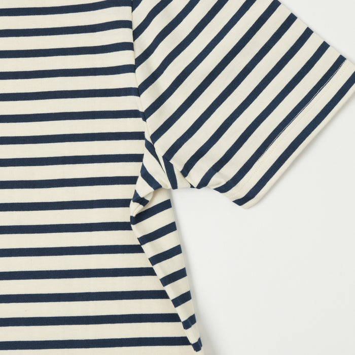 Merz b. Schwanen 'The Originals' 2M14 Striped Relaxed T-Shirt - Ink/Nature