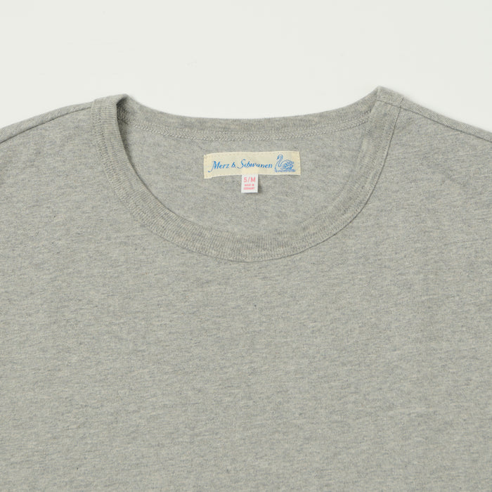 Merz b. Schwanen 'The Originals' 2M15 Classic Jersey T-Shirt - Grey Melange