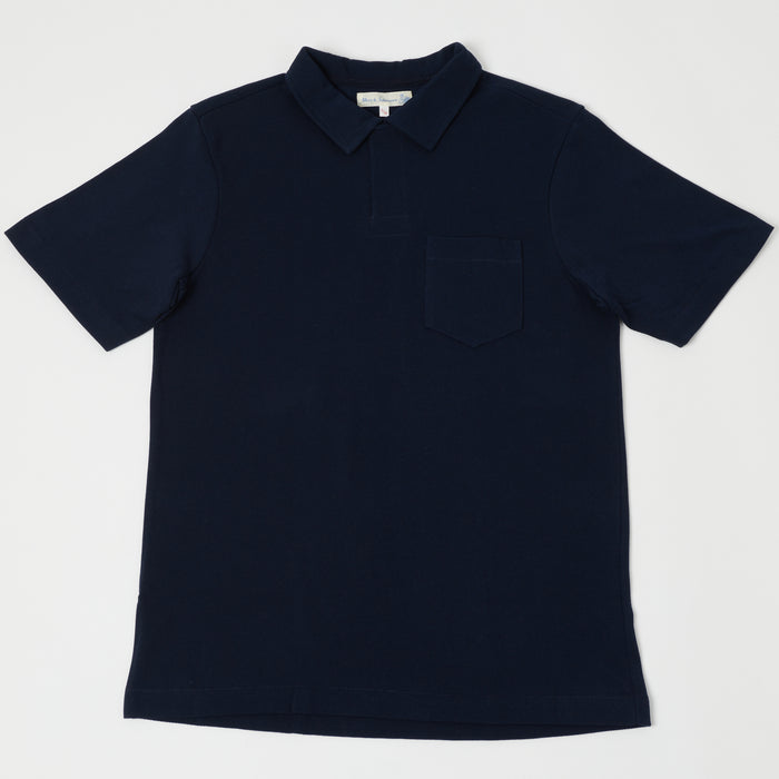 Merz b. Schwanen 'The Originals' 2PKPL Pocket Polo Shirt - Ink Blue