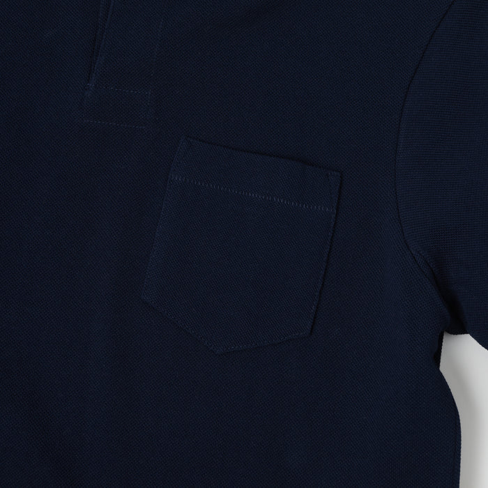 Merz b. Schwanen 'The Originals' 2PKPL Pocket Polo Shirt - Ink Blue