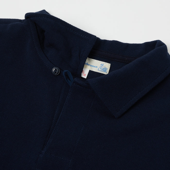 Merz b. Schwanen 'The Originals' 2PKPL Pocket Polo Shirt - Ink Blue