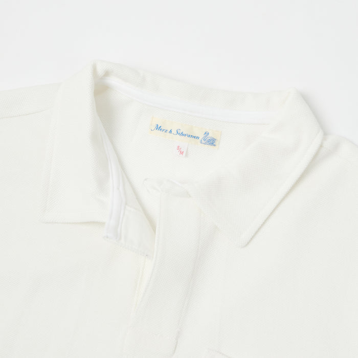 Merz b. Schwanen 'The Originals' 2PKPL Pocket Polo Shirt - White