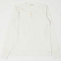 Merz b. Schwanen 'The Originals' 2S04 Heavyweight Long Sleeve Henley - Nature