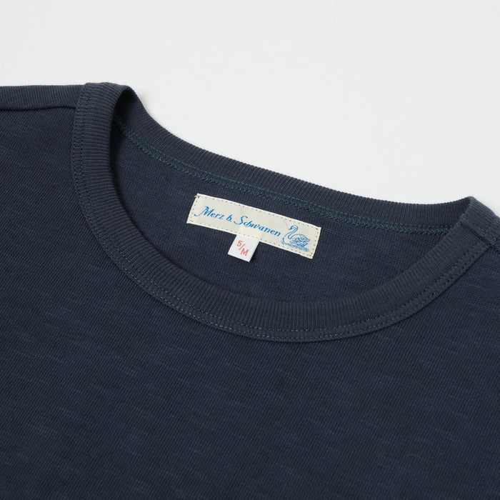Merz b. Schwanen 'The Originals' 2S14 Relaxed Heavyweight T-Shirt - Navy